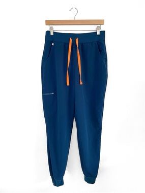 Figs High Waisted Zamora Jogger Scrub Pants Limited Edition Deep Reef Medium